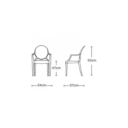 Louis Ghost Armchair by Philippe Starck - Premium Reproduction