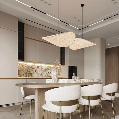 Lune Pendant - Dupont Paper - White/Black