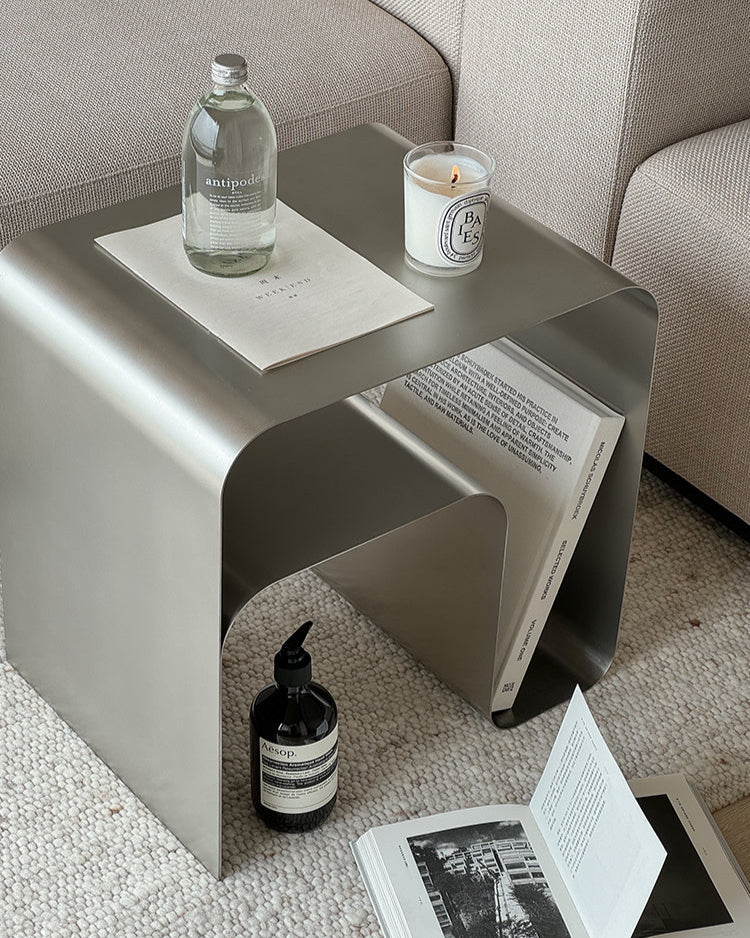 Cobain Side Table - Stainless Steel