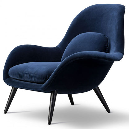 Scolpito Lounge Chair - Wood Base