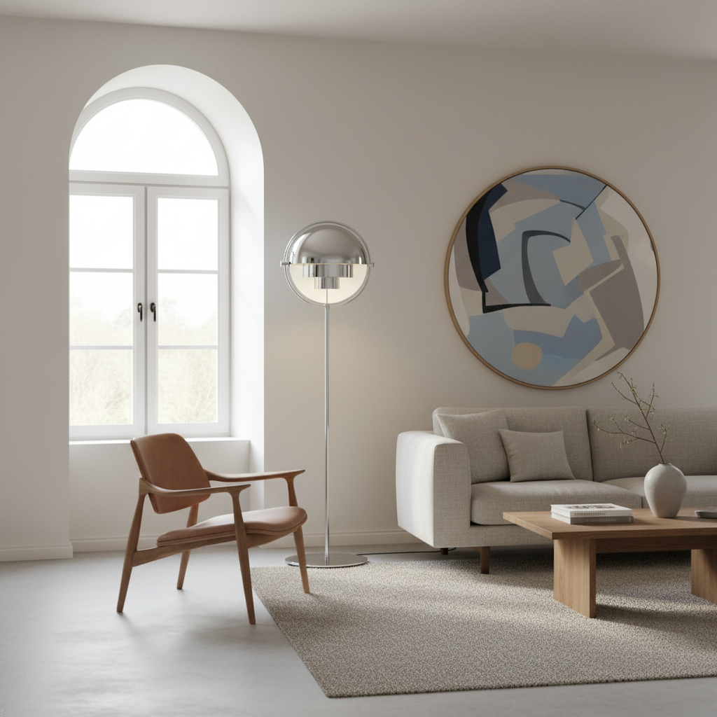 Sfera Floor Lamp - Chrome