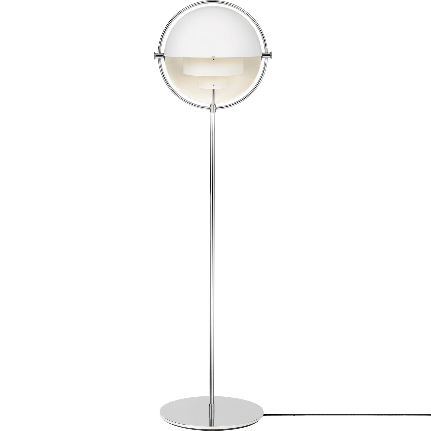 Sfera Floor Lamp - White/Chrome