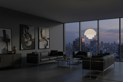 Sfera Floor Lamp - White/Chrome