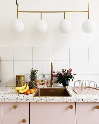Perle Pendant Rail - Polished Brass