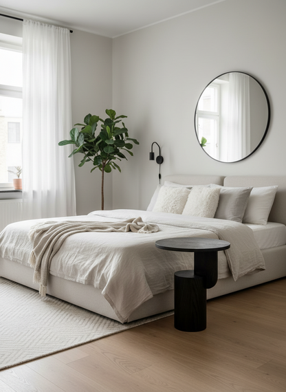 Trevino Side Table - Black Ash Wood