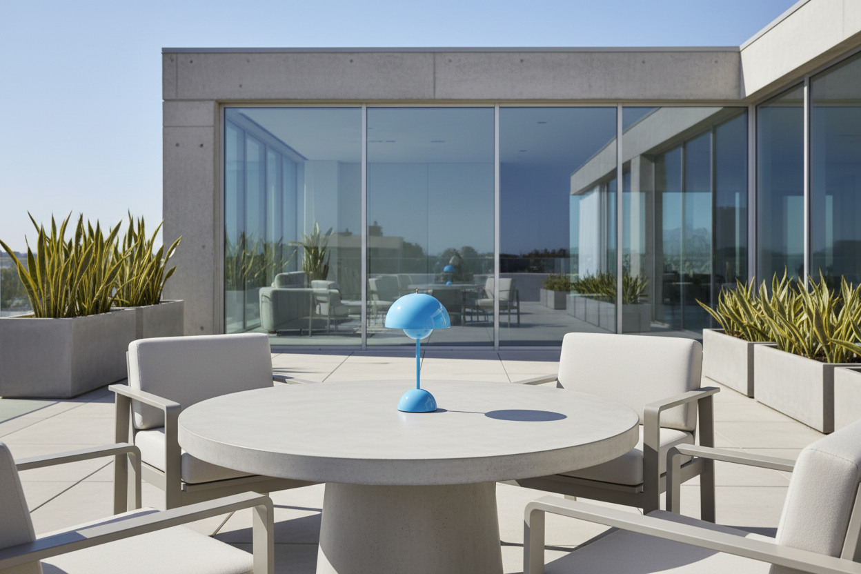 Flowerpot Portable LED Table Lamp - 29.5cm - Premium Reproduction