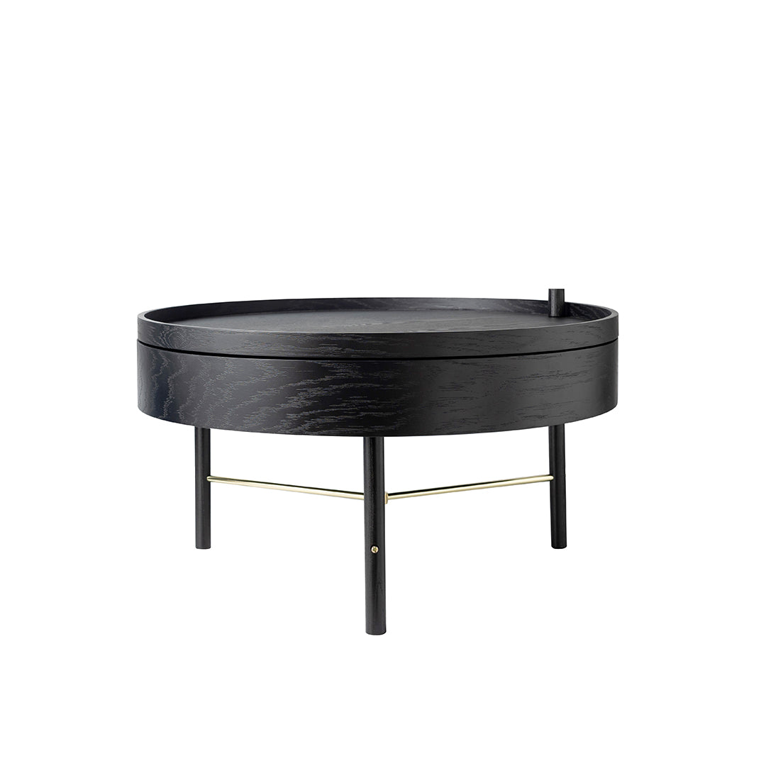 Turning Table - Black Ash / Brass
