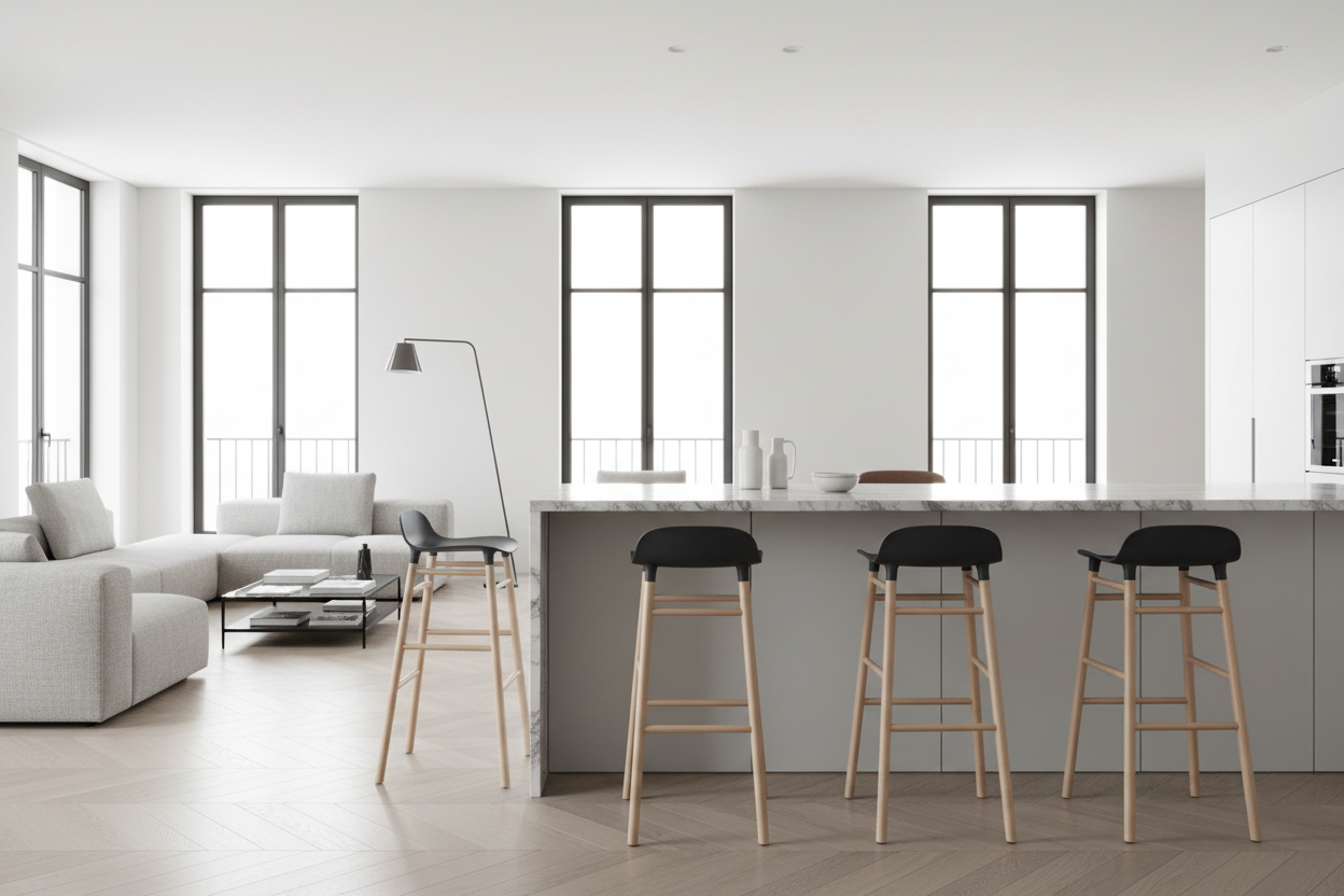 Elevate Bar Stool - Beechwood - 75cm