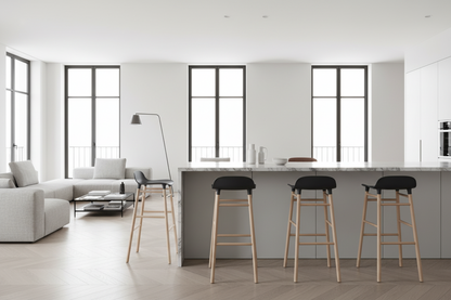 Elevate Bar Stool - Beechwood - 75cm