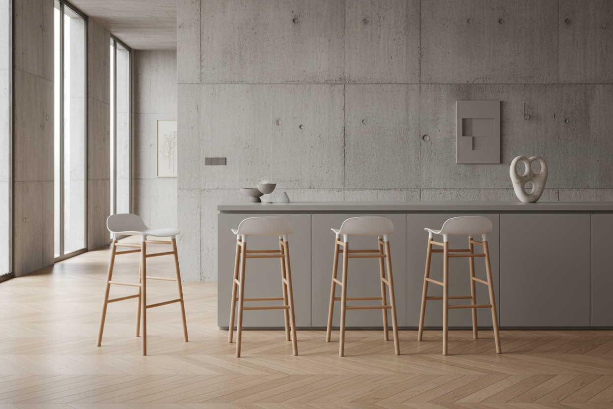 Elevate Bar Stool - Beechwood - 75cm