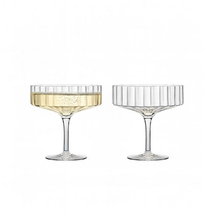 Reflect Crystal Champagne Saucer Glasses (Set Of 2)