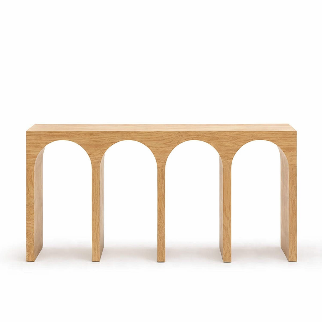 Arch Table - Wooden Veneer