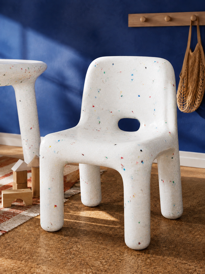 Kid's Confetti 1 Table & 2 Chairs Set - Indoor/Outdoor