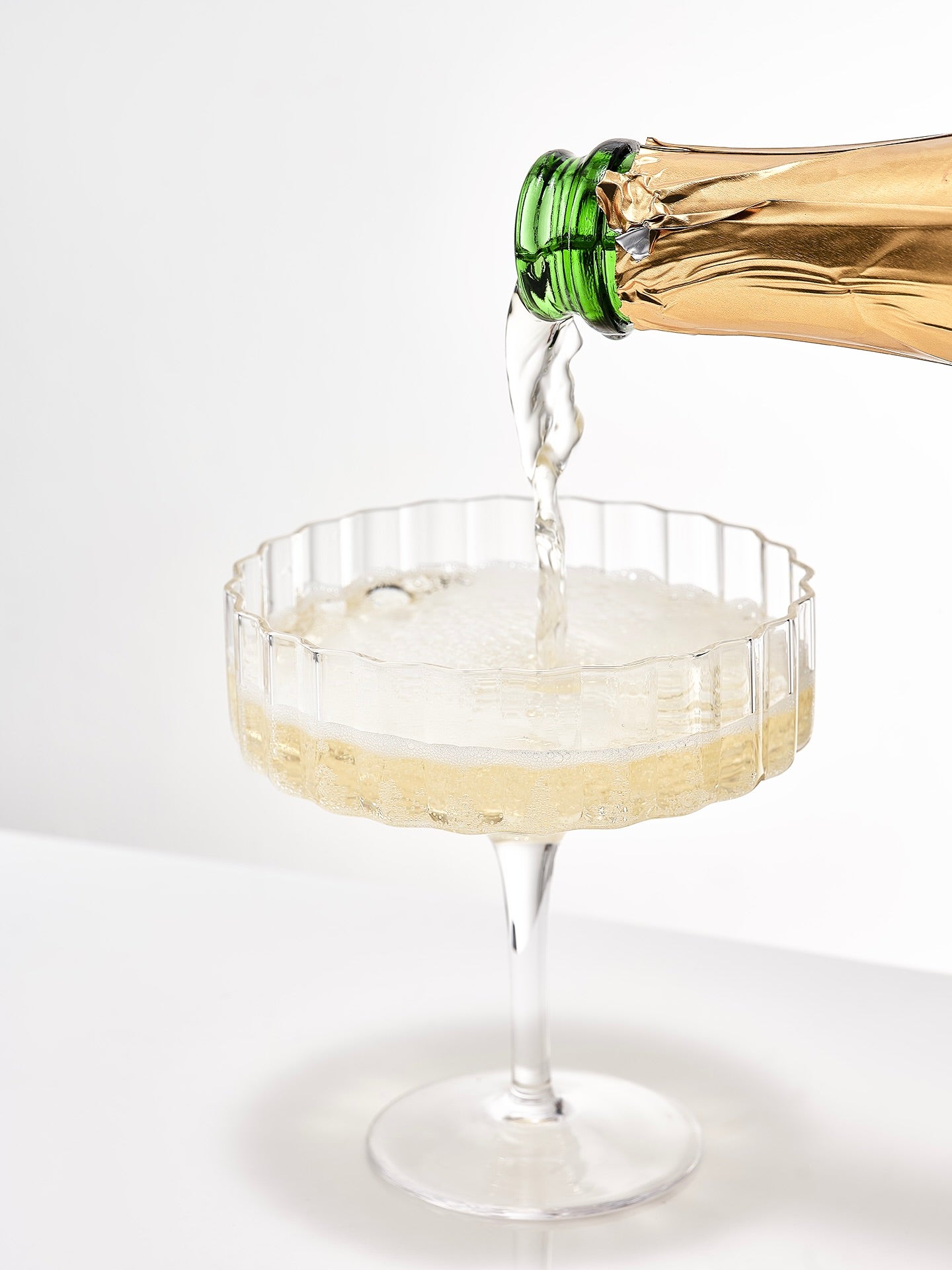 Reflect Crystal Champagne Saucer Glasses (Set Of 2)