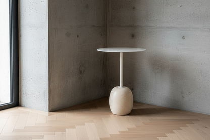 Dolce Side Table - Crema Marble