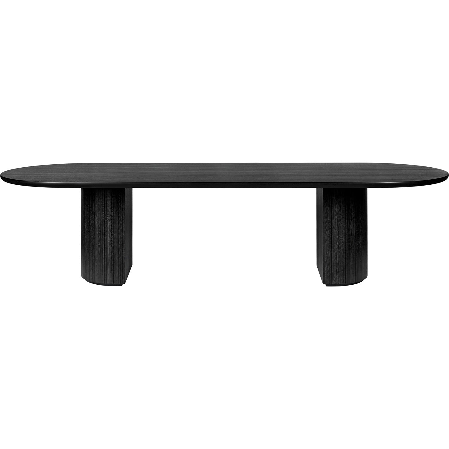 Eclipse Dining Table Long - Brown Black Oak Veneer 244x102x76cm (Preorder please enquire on current lead time).