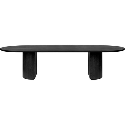Eclipse Dining Table Long - Brown Black Oak Veneer 244x102x76cm (Preorder please enquire on current lead time).