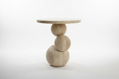 Tributo Side Table - Travertine
