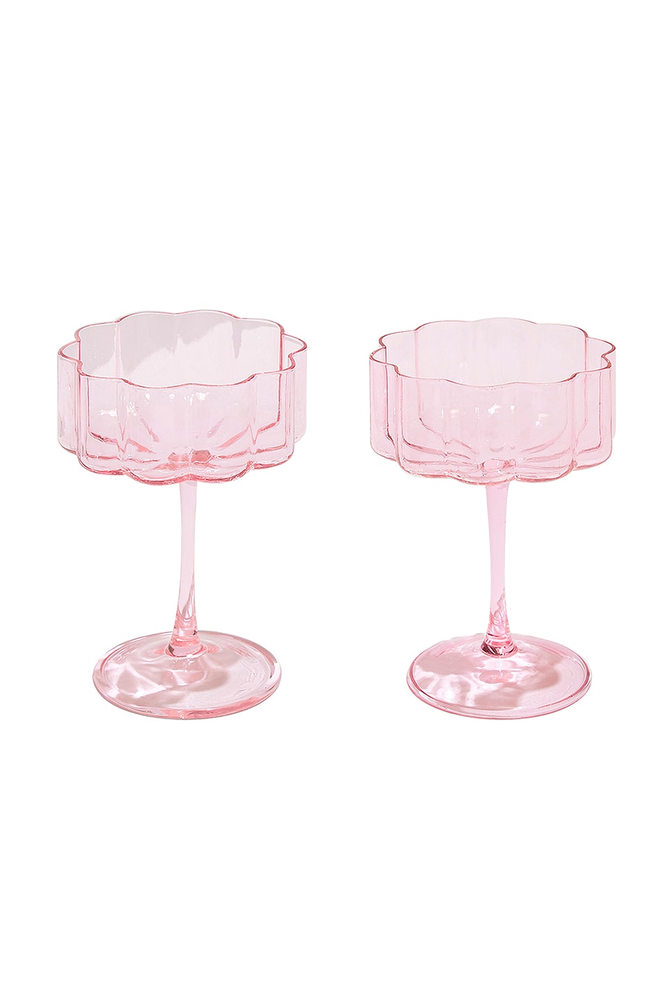 Bloom Champagne Coupe Glasses (Set Of 2) - Multiple Colors Available