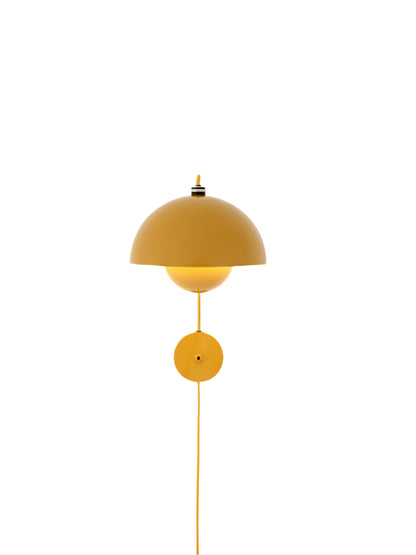 Flowerpot Wall Lamp - 23cm - Premium Reproduction Mustard Yellow (Lead Time: 8-12 Weeks)