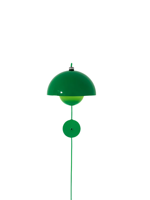 Flowerpot Wall Lamp - 23cm - Premium Reproduction Signal Green (Lead Time: 8-12 Weeks)