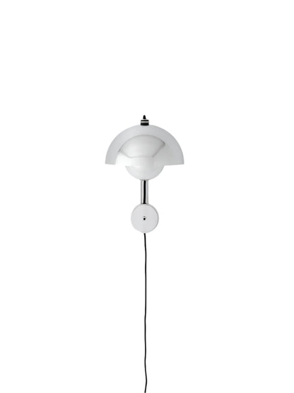 Flowerpot Wall Lamp - 23cm - Premium Reproduction Polished Steel (Lead Time: 8-12 Weeks)
