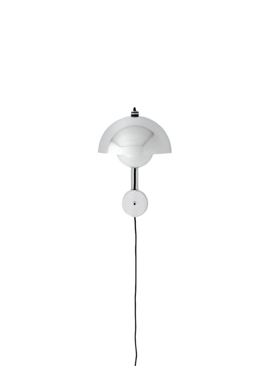 Flowerpot Wall Lamp - 23cm - Premium Reproduction Polished Steel (Lead Time: 8-12 Weeks)