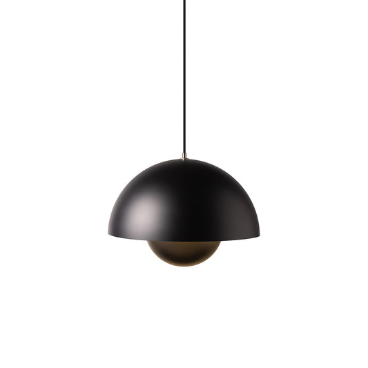Flowerpot Pendant - 37cm - Premium Reproduction Matt Black