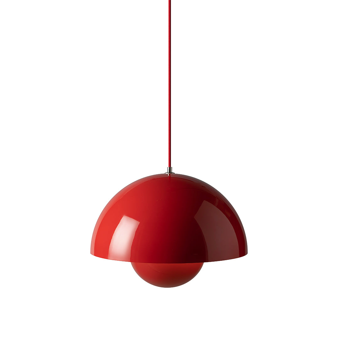 Fiore Pendant - 40cm Vermilion Red