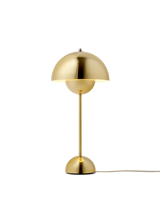 Flowerpot Table Lamp - 50cm - Premium Reproduction Polished Brass (In Stock)