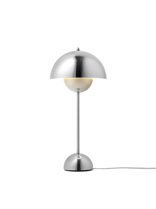 Flowerpot Table Lamp - 50cm - Premium Reproduction Polished Steel (In Stock)
