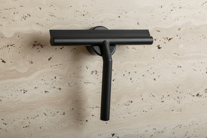 Bathroom Wiper / Squeegee Set - Black (Magnet Hook)