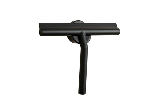 Bathroom Wiper / Squeegee Set - Black (Magnet Hook)