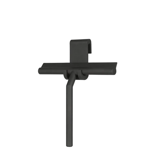 Bathroom Wiper / Squeegee Set - Black (Silicone Hook) Black