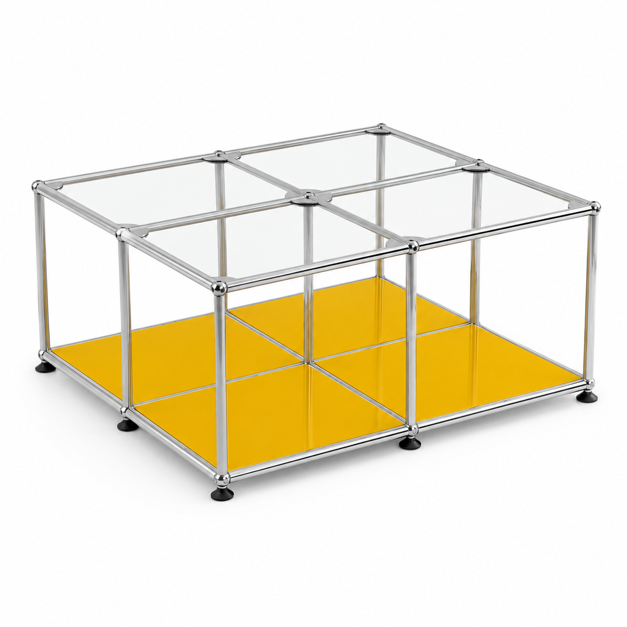 Block Coffee Table Golden Yellow (Lead Time: 8-12 Weeks) Glass