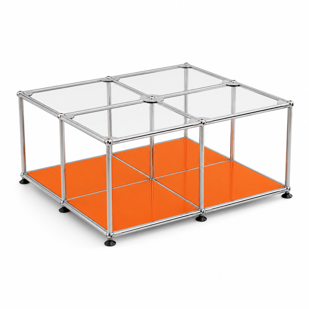 Block Coffee Table Pure Orange (Lead Time: 8-12 Weeks) Glass