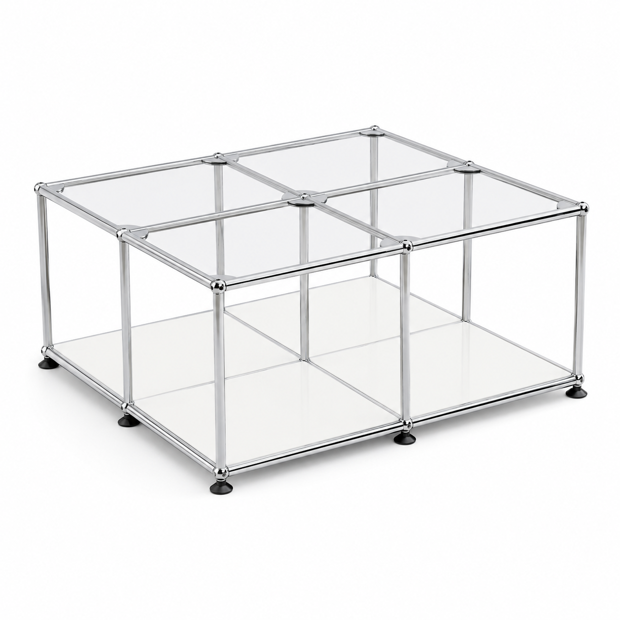 Block Coffee Table Pure White (Lead Time: 8-12 Weeks) Glass