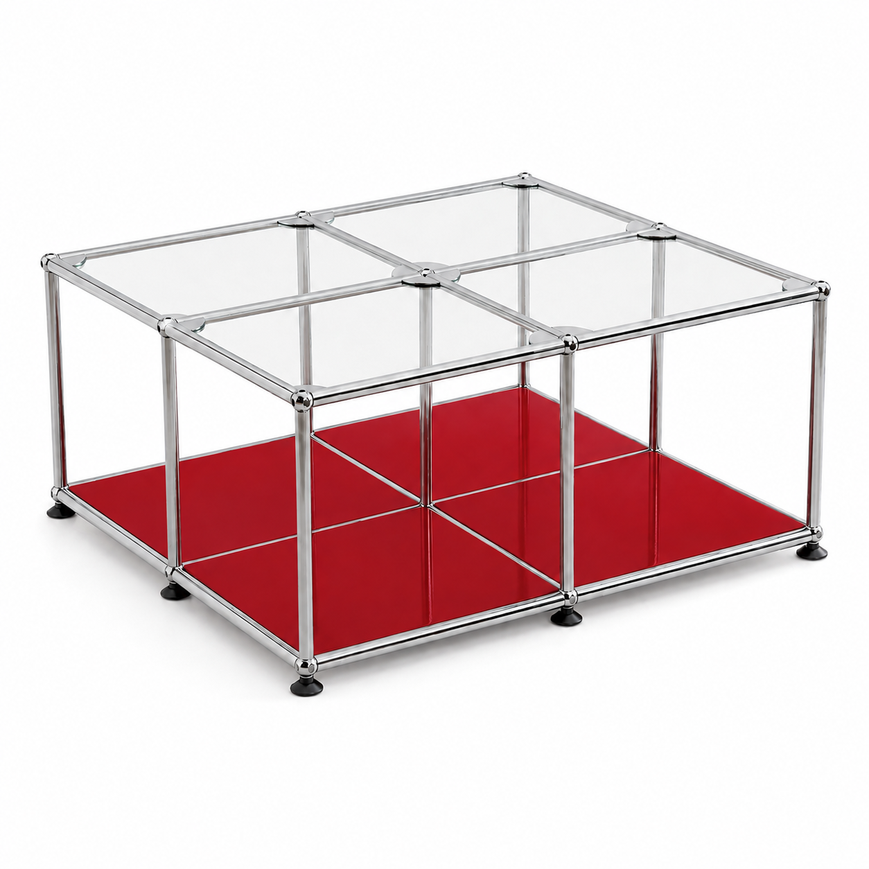 Block Coffee Table Ruby Red (Lead Time: 8-12 Weeks) Glass