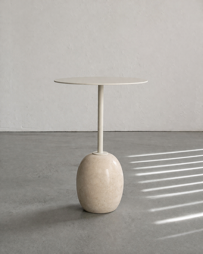 Dolce Side Table - Crema Marble
