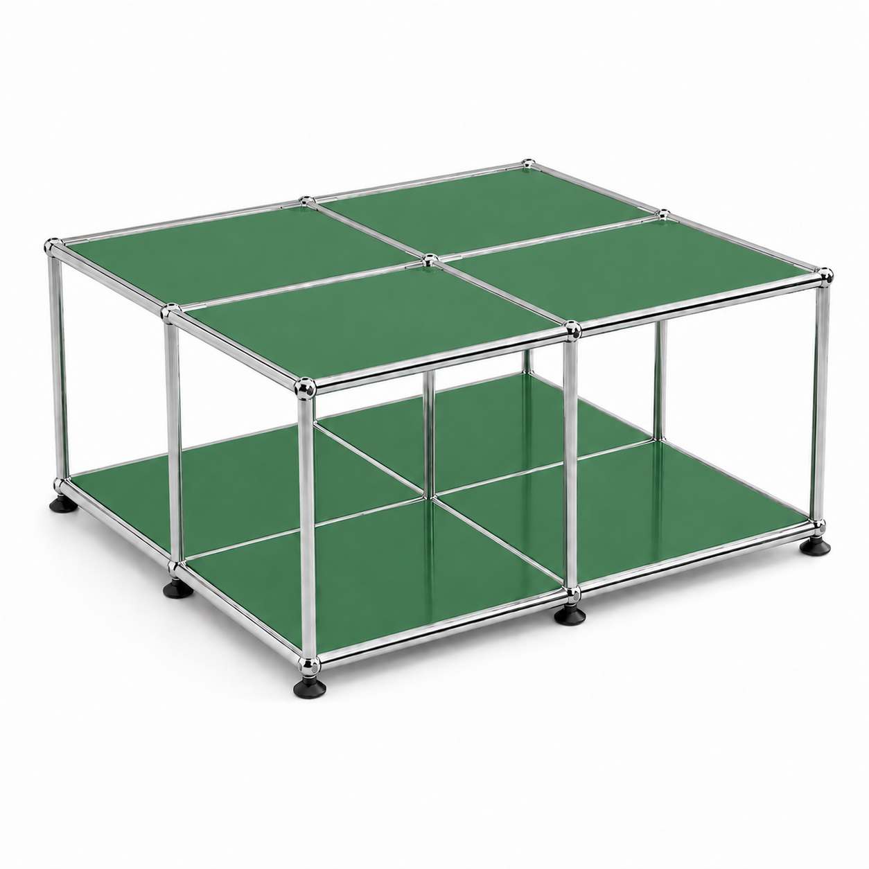 Block Coffee Table Green (Lead Time: 8-12 Weeks) Coloured Panels