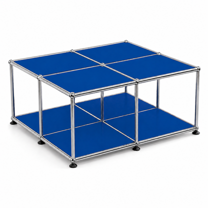 Block Coffee Table Gentian Blue (Lead Time: 8-12 Weeks) Coloured Panels