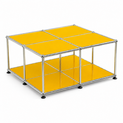 Block Coffee Table Golden Yellow (Lead Time: 8-12 Weeks) Coloured Panels