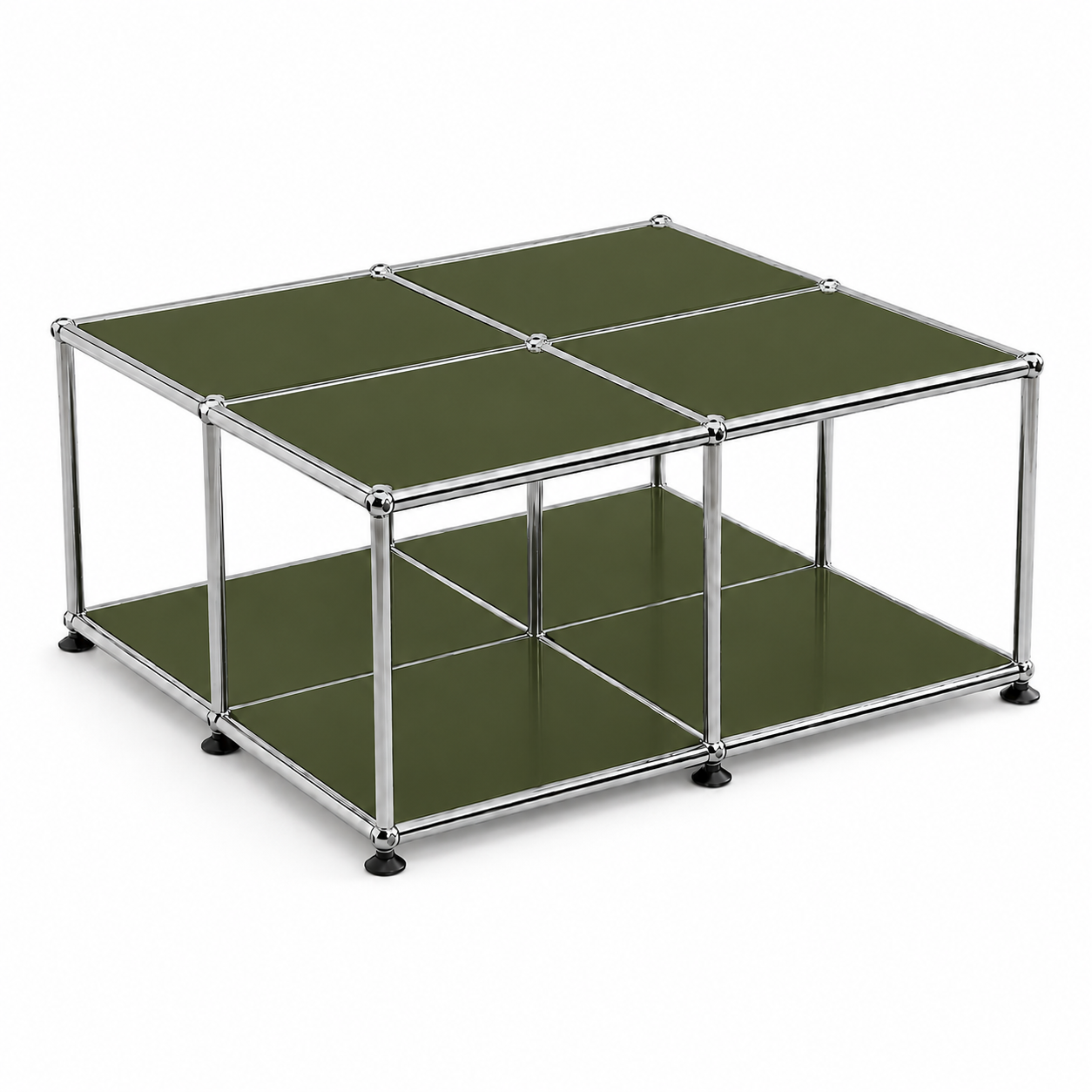 Block Coffee Table Olive Green (Lead Time: 8-12 Weeks) Coloured Panels