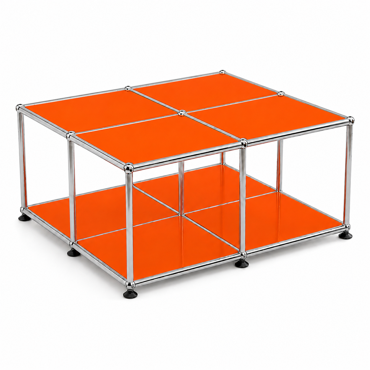 Block Coffee Table Pure Orange (Lead Time: 8-12 Weeks) Coloured Panels
