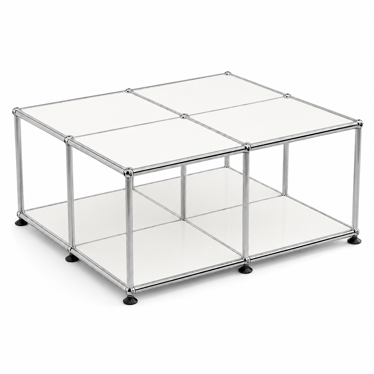 Block Coffee Table Pure White (Lead Time: 8-12 Weeks) Coloured Panels