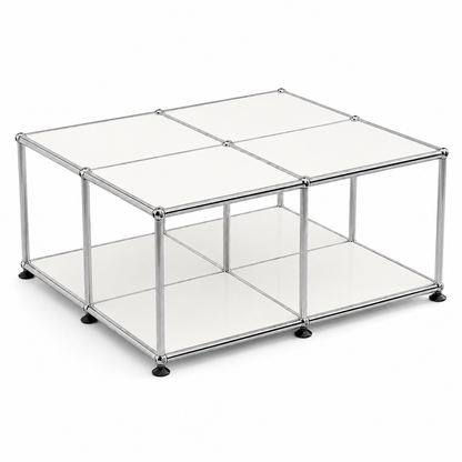 Block Coffee Table Pure White (Lead Time: 8-12 Weeks) Coloured Panels