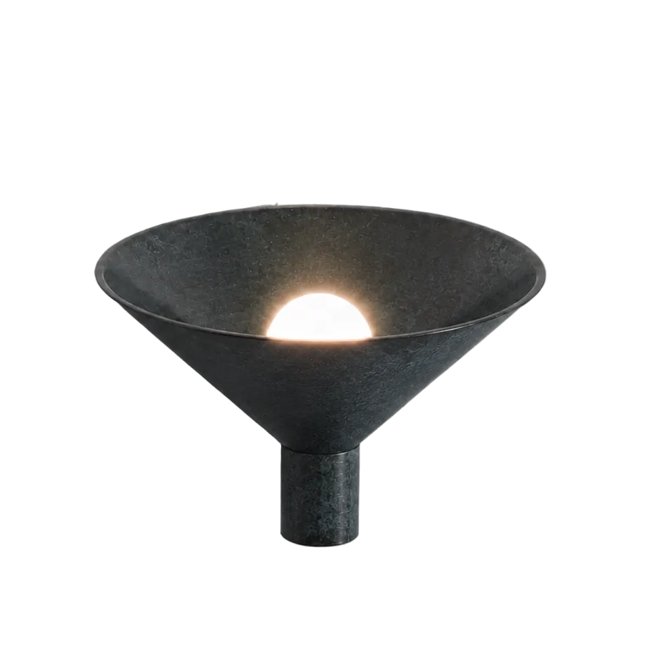 Conic Wall Lamp - Blackened Steel - Indoor/Outdoor