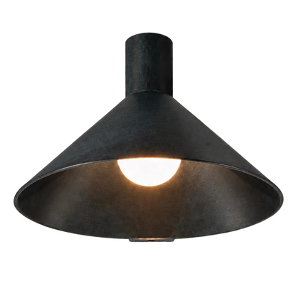 Conic Wall Lamp - Blackened Steel - Indoor/Outdoor