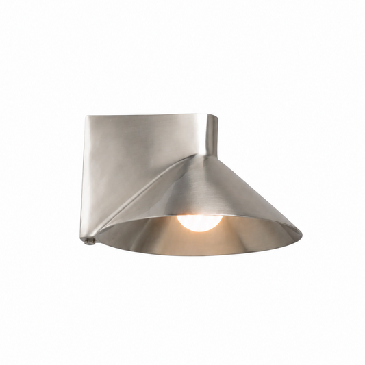Conic Wall Lamp - Stainless Steel - Indoor/Outdoor Stainless Steel (In Stock)