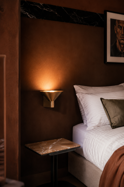 Conic Wall Lamp - Polished Brass - Indoor/Outdoor